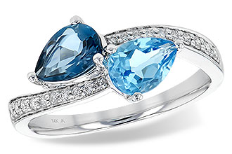 B245-07144: LDS RG 1.52 BLUE TOPAZ 1.66 TGW