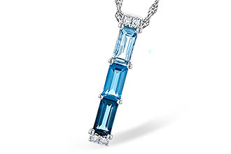 B327-76235: NECK 1.26 BLUE TOPAZ 1.30 TGW