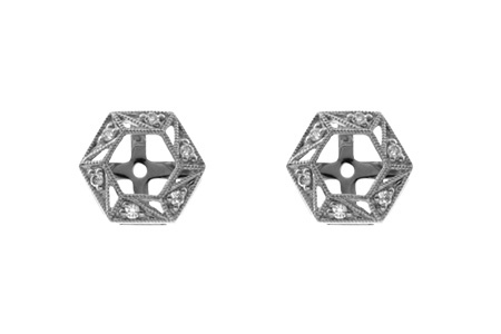 C055-08926: EARRING JACKETS .08 TW (FOR 0.50-1.00 CT TW STUDS)