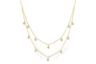 C328-65353: NECKLACE .22 TW (18 INCHES)
