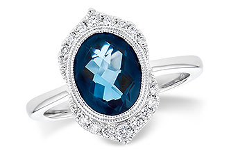D327-80789: LDS RG 1.86 LONDON BLUE TOPAZ 2.00 TGW