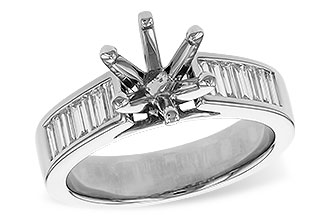 D329-55335: LDS SEMI DIA RG .50 TW BAGUETTES