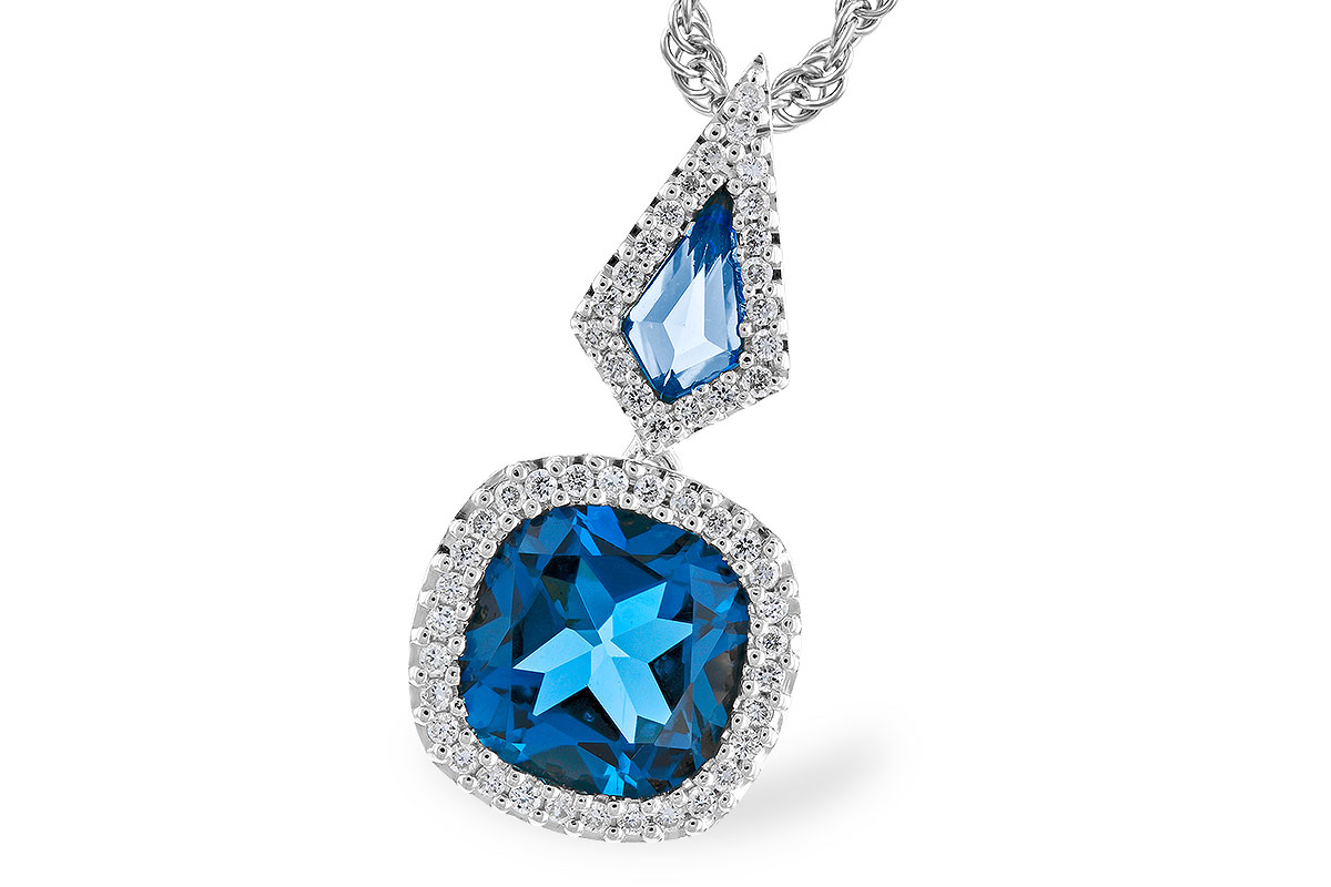 G328-68016: NECK 2.24 TW LONDON BLUE TOPAZ 2.40 TGW