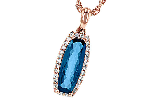 H245-08007: NECK 1.58 LONDON BLUE TOPAZ 1.70 TGW