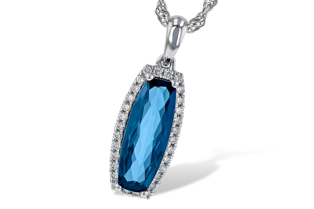 H245-08007: NECK 1.58 LONDON BLUE TOPAZ 1.70 TGW