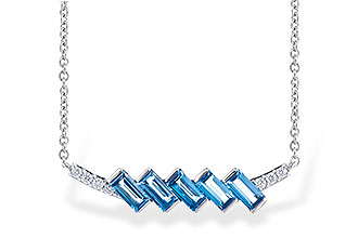 H327-80798: NECK .75 LONDON BLUE TOPAZ .80 TGW