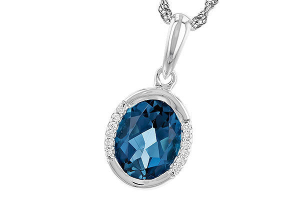 H328-68071: NECK 1.90 TW LONDON BLUE TOPAZ 1.93 TGW (9x7 LBT)