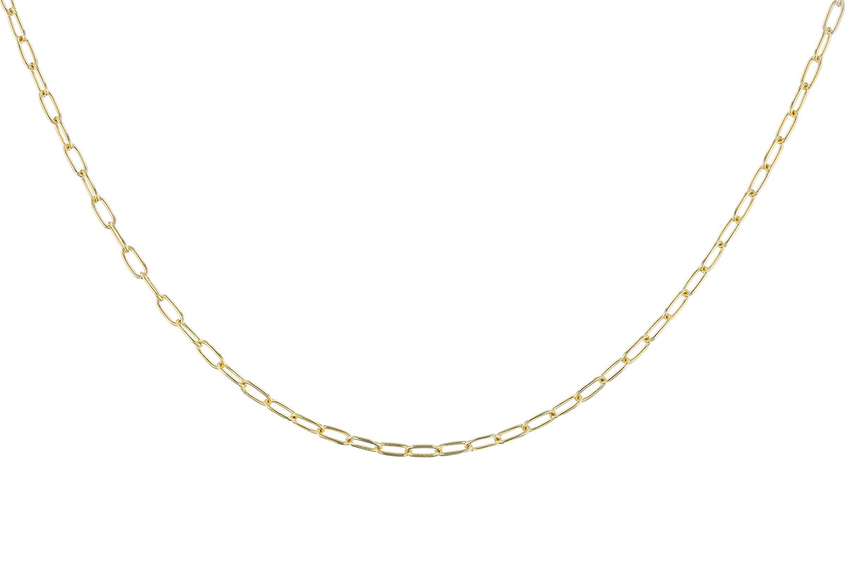 K328-69880: PAPERCLIP SM (18IN, 2.40MM, 14KT, LOBSTER CLASP)