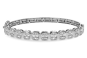 K329-55343: BANGLE .81 TW BAGUETTE 1.00 TW