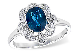 L327-79852: LDS RG 1.35 LONDON BLUE TOPAZ 1.50 TGW