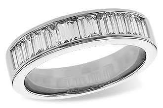 L329-55343: LDS DIA WED RG .70 TW BAGUETTES